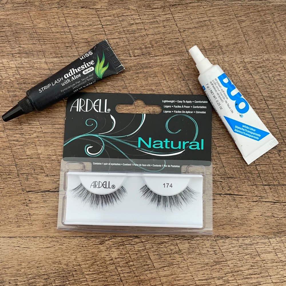 New eyelashes and glue
